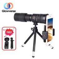 10-300X40mm Zoom Monocular Telescope with Phone Holder & Mini Tripod, HD Portable Handheld Monocular