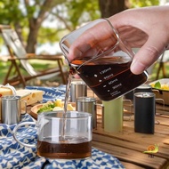 F&Z 90/120ml Square Espresso Measuring Cup With Scale Transparent Single Mouth Milk Jug Coffee Suppl