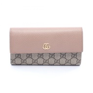 [二手] Gucci Petite Marmont Continental 皮夾，456116，米色皮革，GG Marmont Continental 皮夾，女士