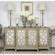 Kitchen cabinet, tempered glass decorative cabinet SM35CT Tundo KT Horizontal 178 x Depth 46 x Heigh