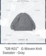 孤僻 Goopi “GR-K01” G-Woven Knit Sweater-Gray 2號