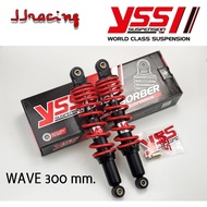 YSS แท้  TOP-PLUS 300 มิล ปรับ 5 ระดับ สีแดง โช้คหลัง โหลดเตี้ย WAVE110I 2009-2020 WAVE125I 2005-202