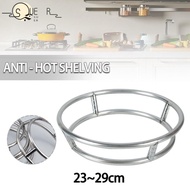SUEREN Pot Storage Rack, Stainless Steel Bold Cauldron,  Rotundity Bilayer Wok Stand Kitchen