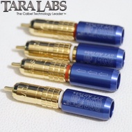 4Pcs new TARA LABS AIR no.3 RCA plug Hi-End 24K gold Plated Male Lotus Plugs Connector for DIY audio