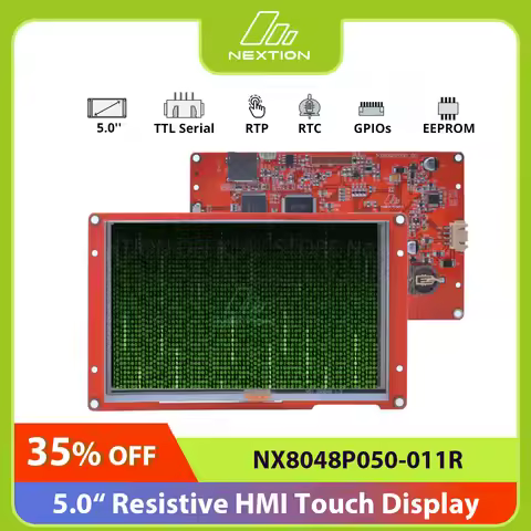 NEXTION NX8048P050-011R 5.0 Inch Resistive HMI Touch Display LCD-TFT Module Intelligent Series Panel