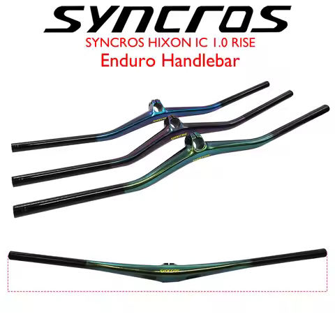 SYNCROS HIXON IC I.0 RISE Ultralight Carbon Fiber One-piece MTB Handlebar, 6° Upsweep, 7° Backsweep,