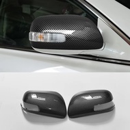 Toyota Corolla  Altis 2006-2012 Black Carbon Fiber Rearview Mirror Housing Direct Replacement Exteri