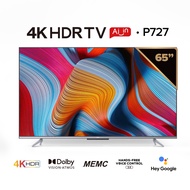 TCL 65 inch 4K HDR Android Smart TV Dolby Vision &amp; Audio, HandsFree Voice Control 65P727