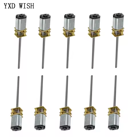 10pcs GA12-N20 M4*55 Micro Metal Gear Motor DC 3V 6V 12V Gear Wheel Gear Motor 50RPM 100RPM 200RPM 5