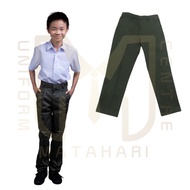 SECONDARY SCHOOL GREEN LONG PANTS - COTTON