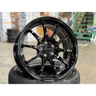 NEW 17X8J AOW CE28 Rim (set of 4) Black 5X100 for GT86 GR86 BRZ