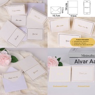 Foldable Elegant Greeting Card Wish Card Birthday Thank You Card Kad Ucapan Birthday Gift Wish Card