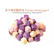 [从零开食]Freeze-Dried Fruit Yugurt Cube / Korea Dried Strawberry / blueberry / Mango / Yellow peach 冻干果粒酸奶块 0.5Gram 4种口味 大块