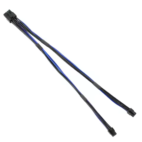 Dual Mini 6Pin 6P to Standard PCIE 8Pin 8P Video Graphics Card Cord Power Cable for Apple Mac G5 for