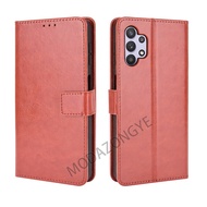 Galaxy A13 Case Flip Phone Holder Stand Case Samsung Galaxy A13 GalaxyA13 Casing Wallet PU Leather B