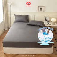 ผ้าปูที่นอนกันน้ำ กันฉี่กันไรฝุ่น รัดมุม 360 ํ ขนาด 3.5 F / 5F / 6F