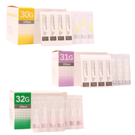100pcs Tattoo Piercing Needles 4/6/8/13mm 1.5mm 2.5mm 30G 31G 32G 34G Painless Small Superfine Beaut