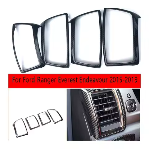 Side Wind Air Vent Outlet Panel Frame Cover Trim ABS Dashboard Sticker Replacement For Ford Ranger E