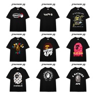 [HIGH QUALITY] BAPE AB01 t-shirt, unisex form, HIGH QUALITY cotton - Streetwears SG