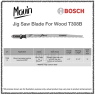 JIGSAW / JIG SAW BLADE BOSCH T308B Wood T-Shank - 5PCS/PKT