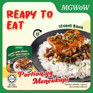 MGWoW Halal Ready To Eat Travel Food rice Self-Heating Rice －Black Pepper Chicken  (190g)