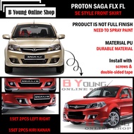 PROTON SAGA FLX FL SE STYLE FRONT SKIRT (SE) POLYURETHANE (PU) SKIRT LIP BODYKIT