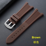25*13mm Silicone Watchband for Patek Philippe Nautilus 55711 5712 5726 5980 Special Concave Interfac
