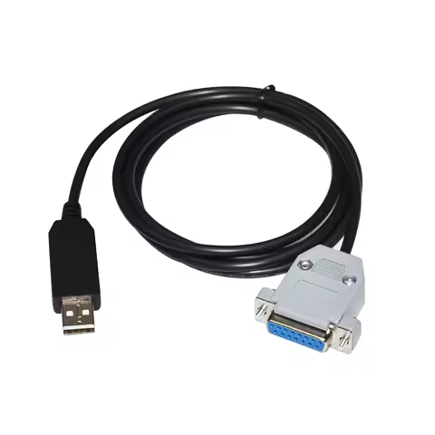 ORIGIN FTDI FT232RL CHIP USB TO D-SUB 15-PIN DB15 FEMALE RS232 SERIAL COMMUNICATION CABLE FOR EDWARD