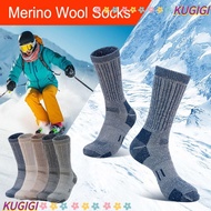 KUGIGI Merino Wool Socks - Thick Fuzzy Winter Thermal Socks for Men