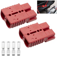 2PCS ANDERSON 175AMP 600V Spark Plug CABLE TERMINAL BATTERY POWER CONNECTOR-RED
