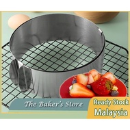 The Baker's mousse cheese round stainless steel ring 6inch - 12inch dessert mould baking cake plate mold PB2011