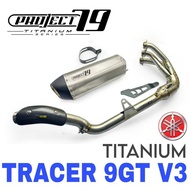 Project79 Exhaust Yamaha Tracer9GT V3 Full System Stainless Steel Manifold + Titanium Muffler Motor 