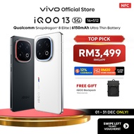 vivo iQOO 13 5G (16+16)GB+512GB, Snapdragon 8 Elite+Chip Q2, 2K 144Hz EyeCare Display, 7K VC, 120W+6
