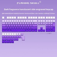 MK870 Gradient Mecha Keyboard Keycaps Full Set Translucent Dark Fragrance Purple Air from East Match