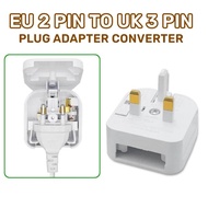 PLUG ADAPTER CONVERTER 3 PIN TO 2 PIN PLUG / EU TO UK PLUG ADAPTER / CONVERSION PLUG UNIVERSAL ADAPT
