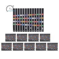 Ukulele Fretboard Stickers Chord Fret Stickers Note Sticker Finger Guide for Ukulele Beginner 10PCS