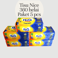 tisu NICE 5 pcs 360 helai laris murah hemat agen grosir pembersih makeup