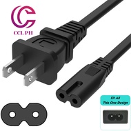 CCL PH Power Cord / Power Cable 2 Prong Pin Power Supply AC Adapter Ilong