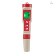 Docooler PEZ9908 Portable Handheld Water Quality Tester 4 In 1 PH Total Dissolved Solids EC Temperature Detector Multi-functional Test Pen Backlight Screen C/ F Unit Conversion