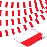 20Pcs Bendera Merah Putih 5 Meter Bendera Kain Segitiga Bendera Hias Festival Bendera Indonesia