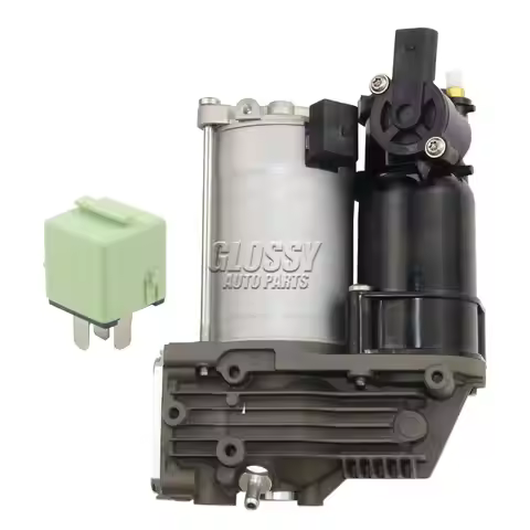 AP03 2 Corner Style New Air Suspension Compressor Pump +Relay FOR BMW X5 E70 X6 E71 E72 2007-2014 37