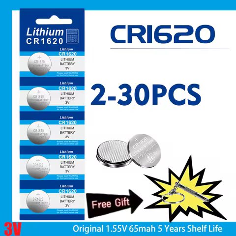 2-30PCS CR1620 Battery 3V Button Battery For Watch Car Remote Control Calculator Scales Shavers DL16