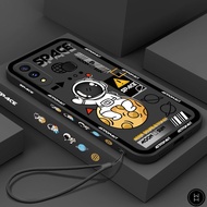 WH Casing OPPO A16 A17 A53 A54 A73 A74 A93 A94 F17 Pro Rocket Space Astronaut Phone Case Shockproof 