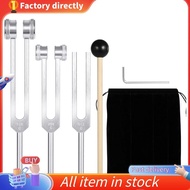 In stock-Tuning Fork Set (128Hz, 256Hz, 512Hz) of 3 Pack,Tuning Forks with Reflex Hammer for Sound H