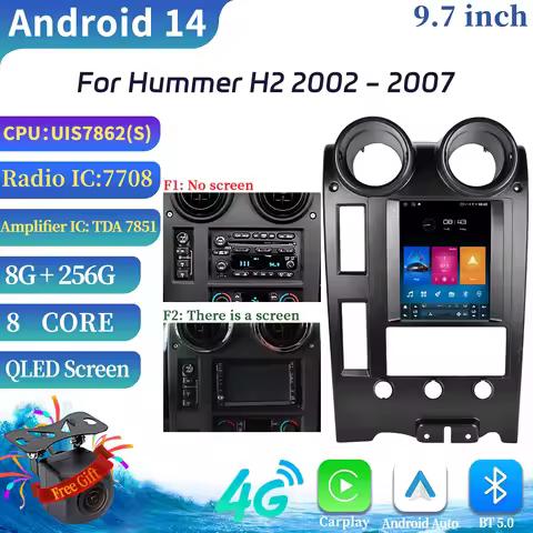 9.7" For Hummer H2 2002-2007 Car Player Auto Radio Stereo Head Unit Multimedia Player GPS Navigation