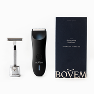 BOVEM Up &amp; Down Package: Waterproof Below-The-Waist Trimmer for Face Body and Private Groin Grooming Men Shaver
