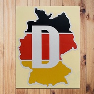 Sticker D Germany Island ln