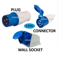 3PIN 16A , 32A PLUG , CONNECTOR , WALL SOCKETS