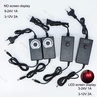 Adjustable AC 110V 220V TO DC 3V-12V 3V-24V 9V-24V 1A 2A 5V 6v 8V 15v 9V 10V 21v Power charger Adapt