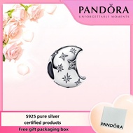 Duty free 100% s925 sterling silver jewelry Pandora ring jewelry gift Pandora Crescent Moon Charm 79